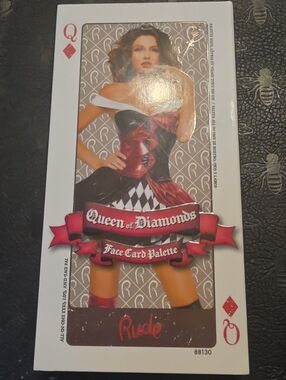 RUDE Queen of Diamonds Face Card Palette